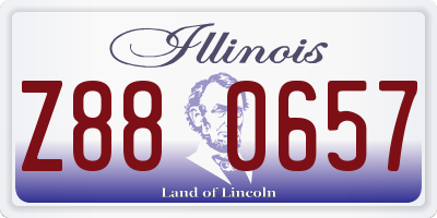 IL license plate Z880657