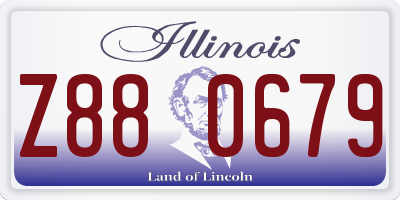 IL license plate Z880679