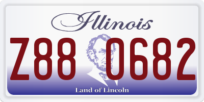 IL license plate Z880682