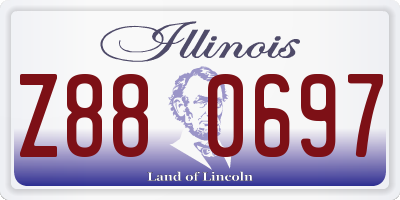 IL license plate Z880697