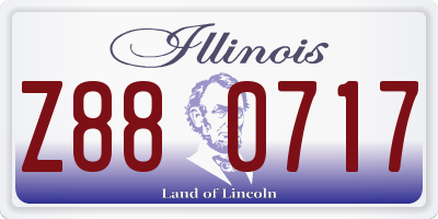 IL license plate Z880717