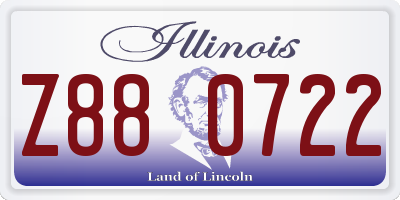IL license plate Z880722