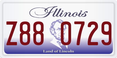 IL license plate Z880729