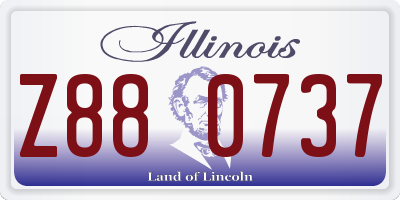 IL license plate Z880737