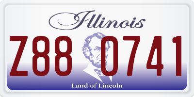 IL license plate Z880741