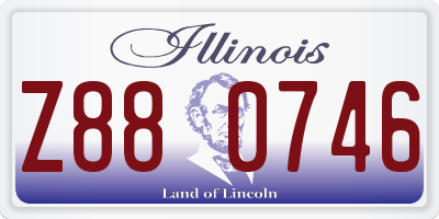 IL license plate Z880746