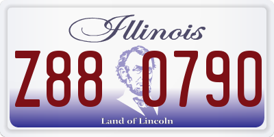 IL license plate Z880790
