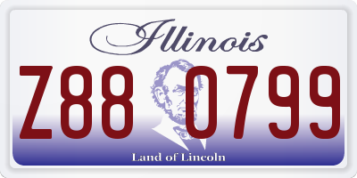 IL license plate Z880799