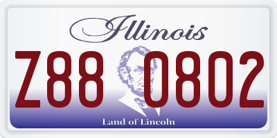 IL license plate Z880802