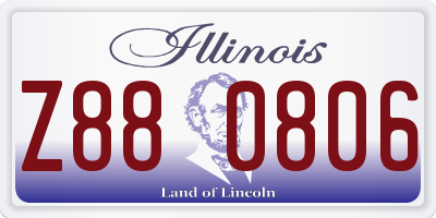 IL license plate Z880806