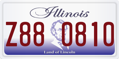 IL license plate Z880810
