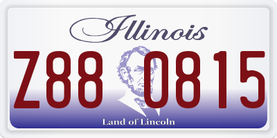 IL license plate Z880815