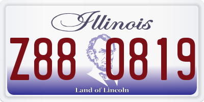 IL license plate Z880819