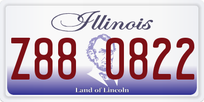 IL license plate Z880822