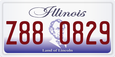 IL license plate Z880829