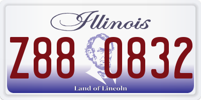 IL license plate Z880832
