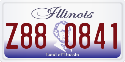 IL license plate Z880841