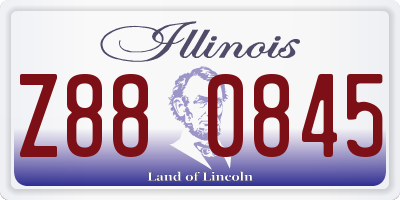 IL license plate Z880845
