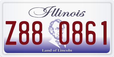IL license plate Z880861