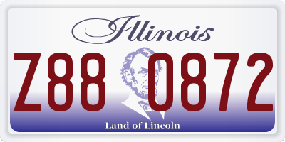 IL license plate Z880872