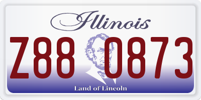 IL license plate Z880873