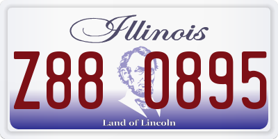 IL license plate Z880895