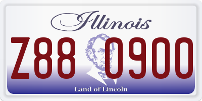 IL license plate Z880900