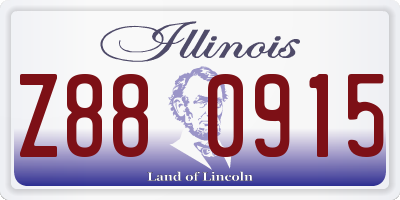 IL license plate Z880915