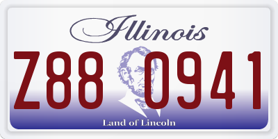 IL license plate Z880941