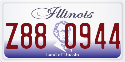 IL license plate Z880944