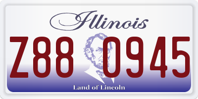 IL license plate Z880945
