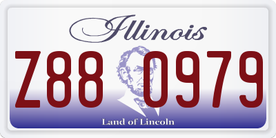 IL license plate Z880979