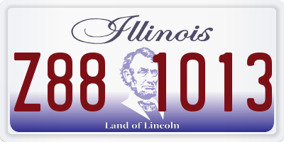 IL license plate Z881013