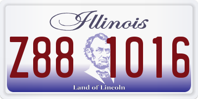 IL license plate Z881016