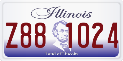 IL license plate Z881024