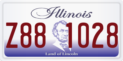 IL license plate Z881028