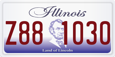 IL license plate Z881030