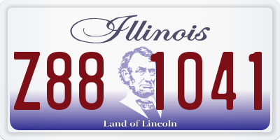 IL license plate Z881041