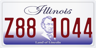 IL license plate Z881044