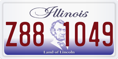IL license plate Z881049