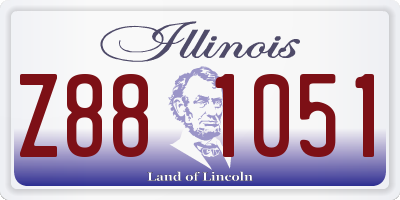 IL license plate Z881051