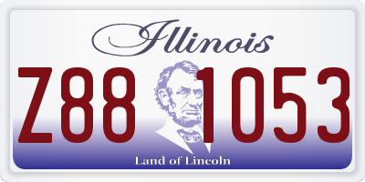 IL license plate Z881053
