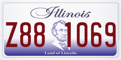IL license plate Z881069