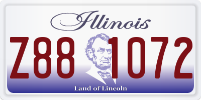 IL license plate Z881072