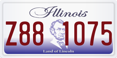 IL license plate Z881075