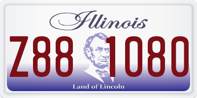 IL license plate Z881080