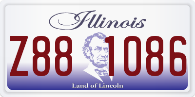 IL license plate Z881086