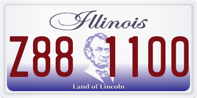 IL license plate Z881100