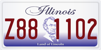 IL license plate Z881102