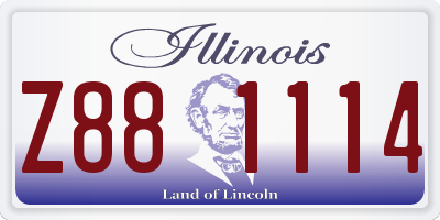 IL license plate Z881114